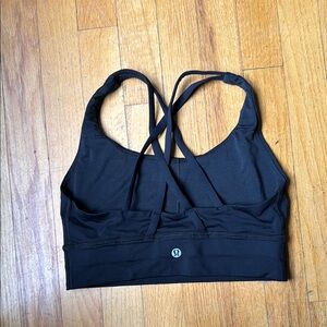 lululemon athletica Black Racerback Sports Bra